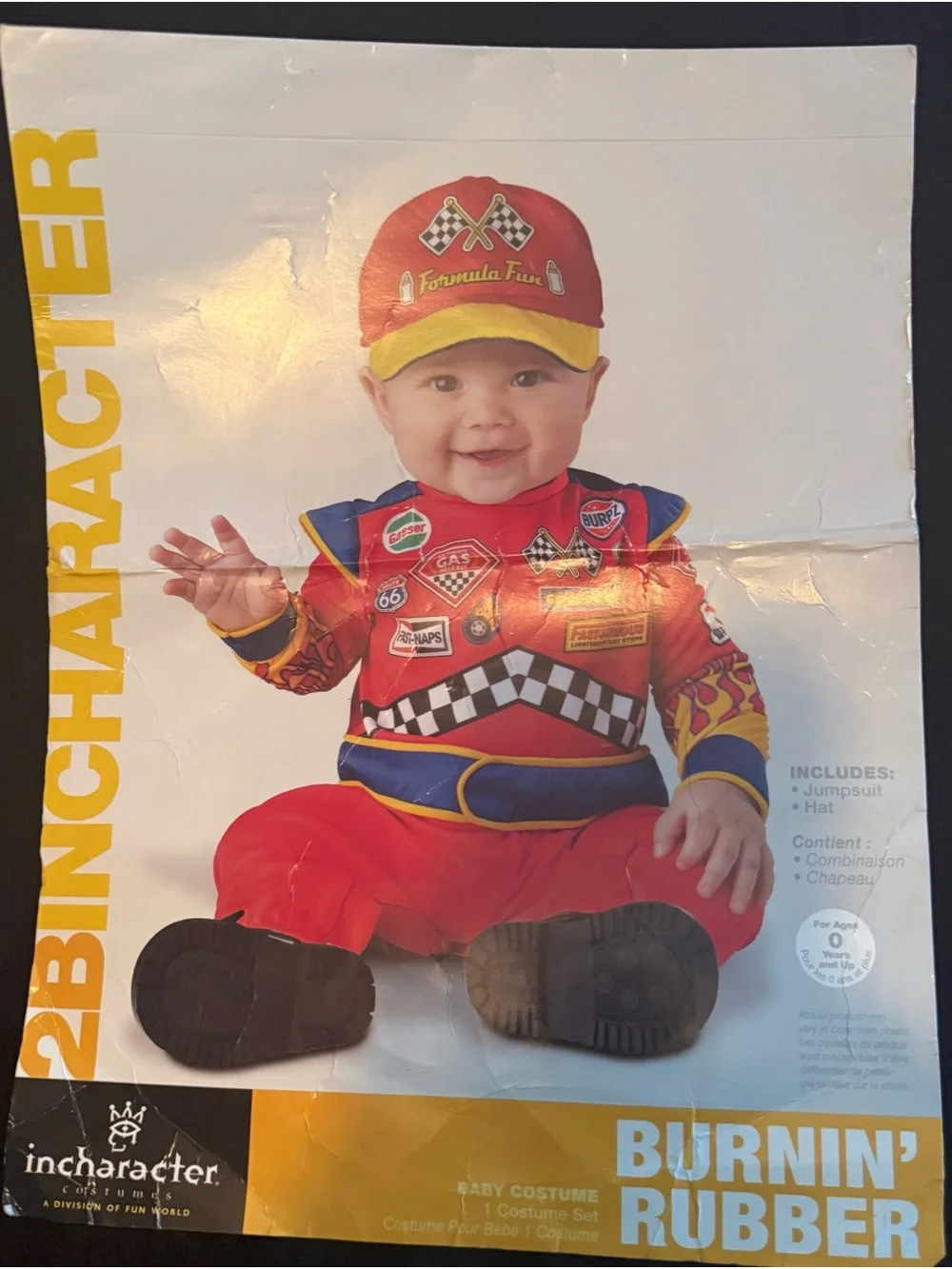 Burnin' Rubber Toddler Racing Driver Costume - Red